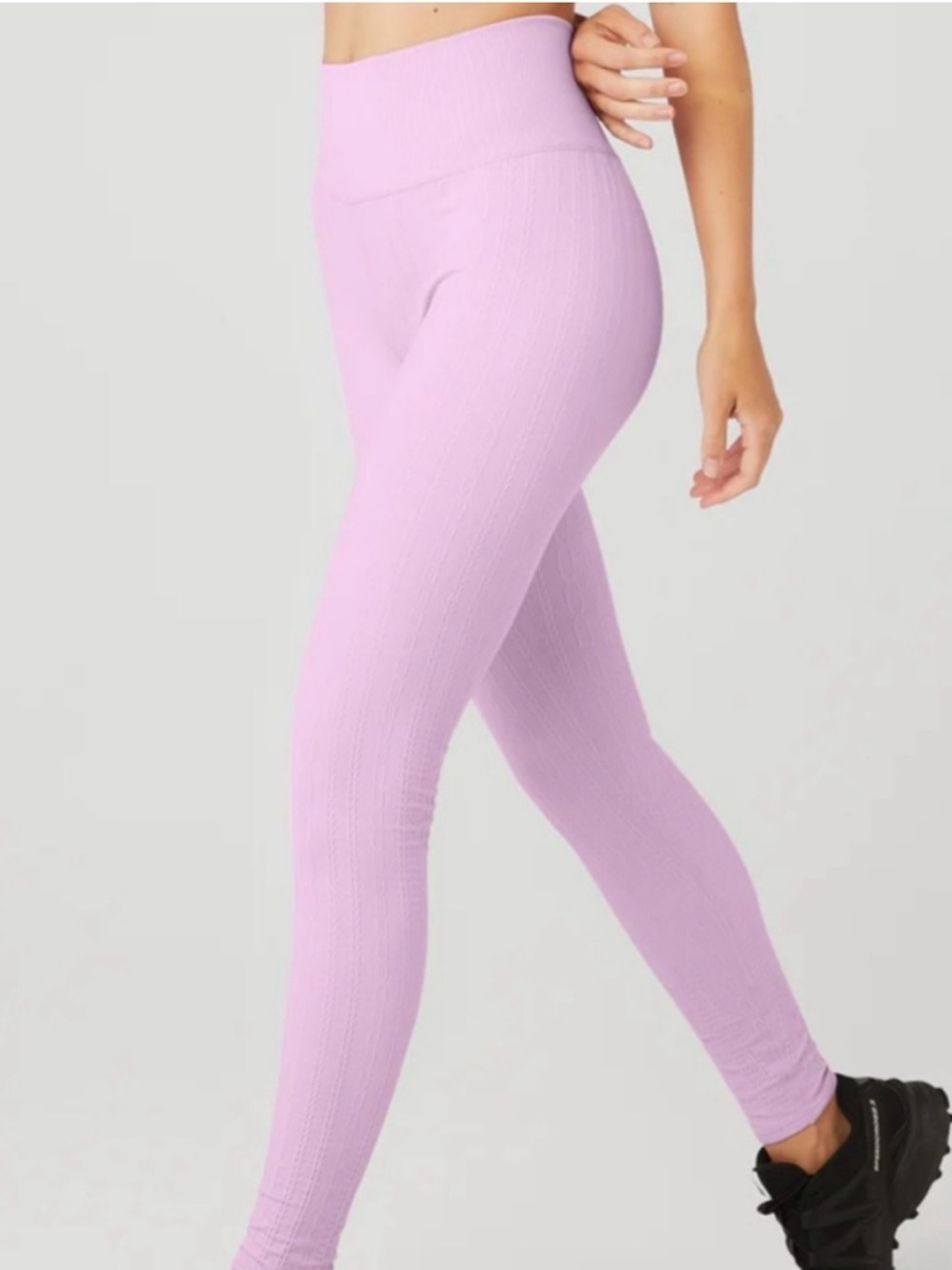 NWOT- ALO Yoga High-Rise Cable Knit Leggings